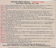 CD Album contents